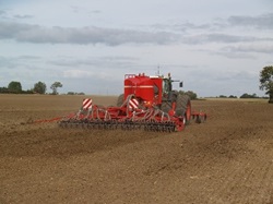Rød traktor 